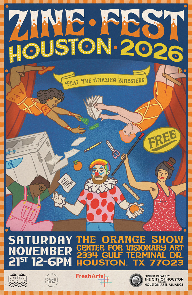Zine Fest Houston 2026 Poster